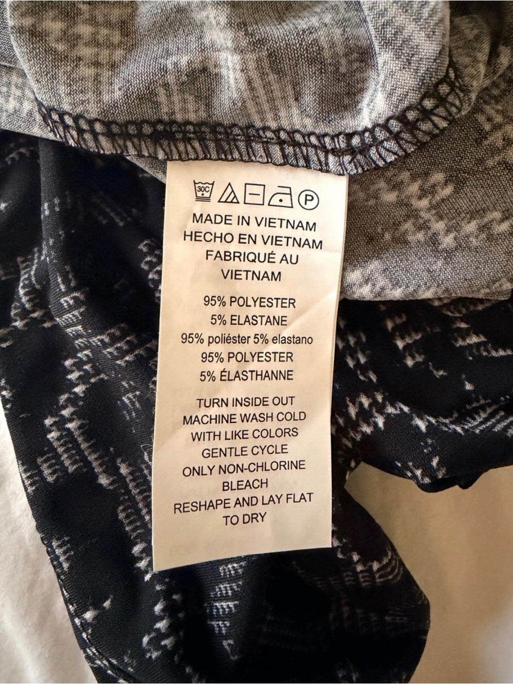 Michael Kors Black & Gray Lace-Up Animal-Print Tank Women’s M - Picture 6 of 6